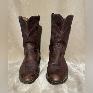 Justin cowboy boots mens size 11 1/2 in brown